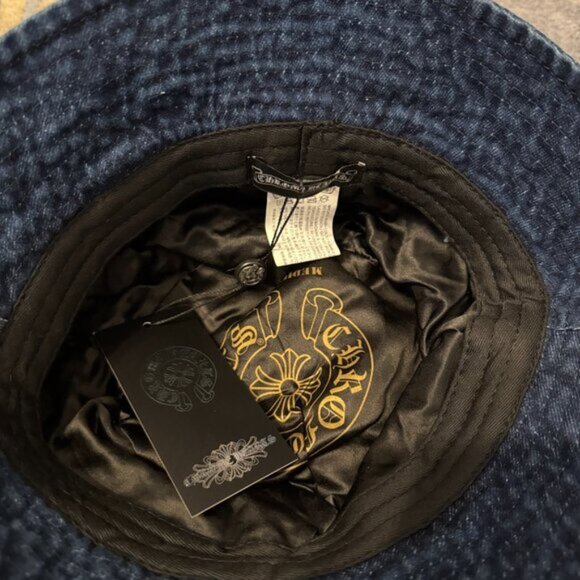 Chrome Hearts Dagger Cross Bucket Hat Blue - Picture 3 of 3